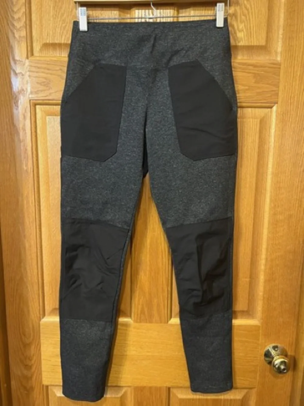 Carhartt Ladies Fitted Charcoal Gray Joggers with Black Panels